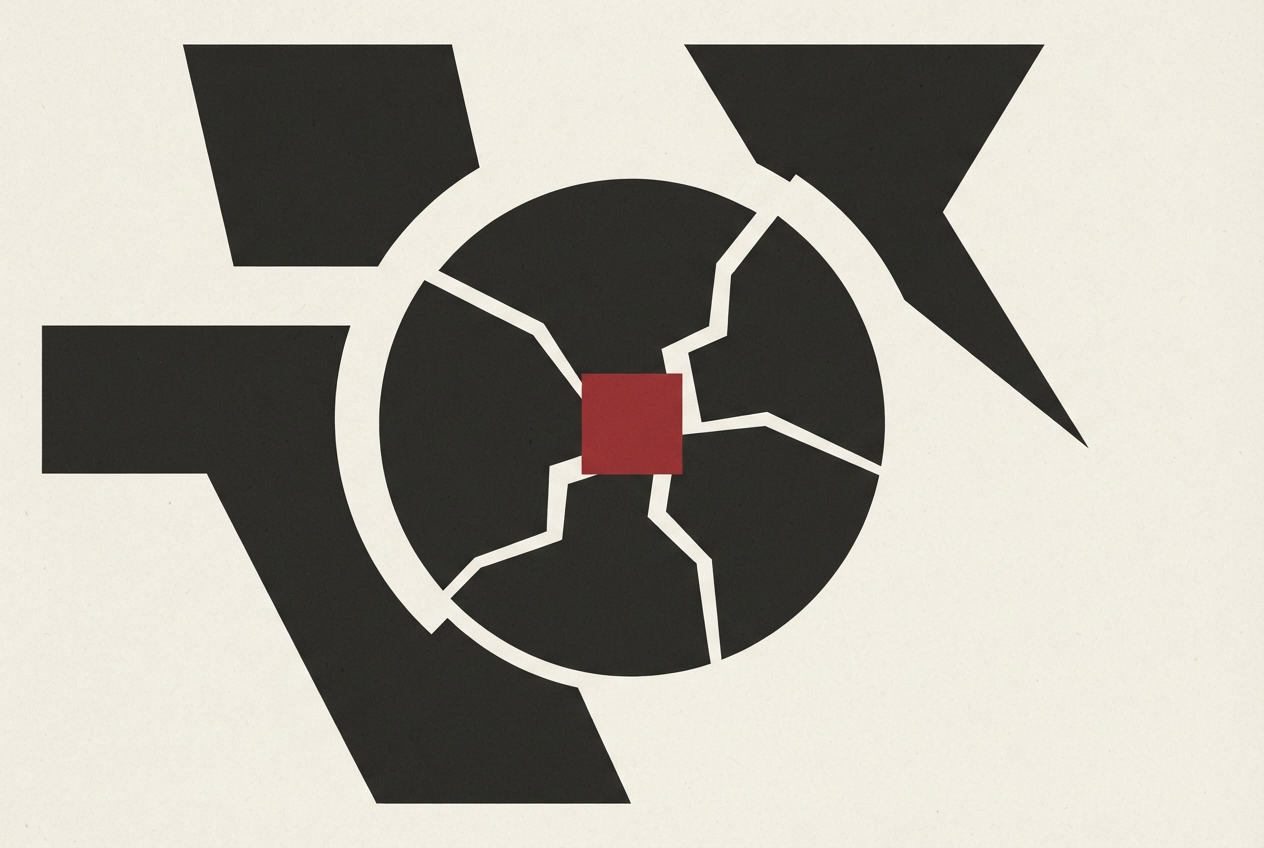 Abstract editorial illustration