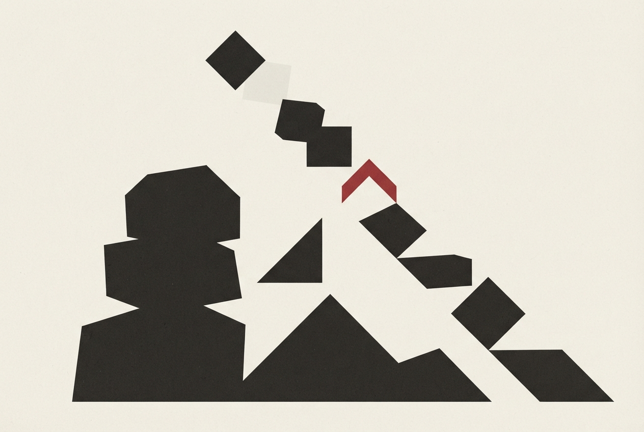 Abstract editorial illustration