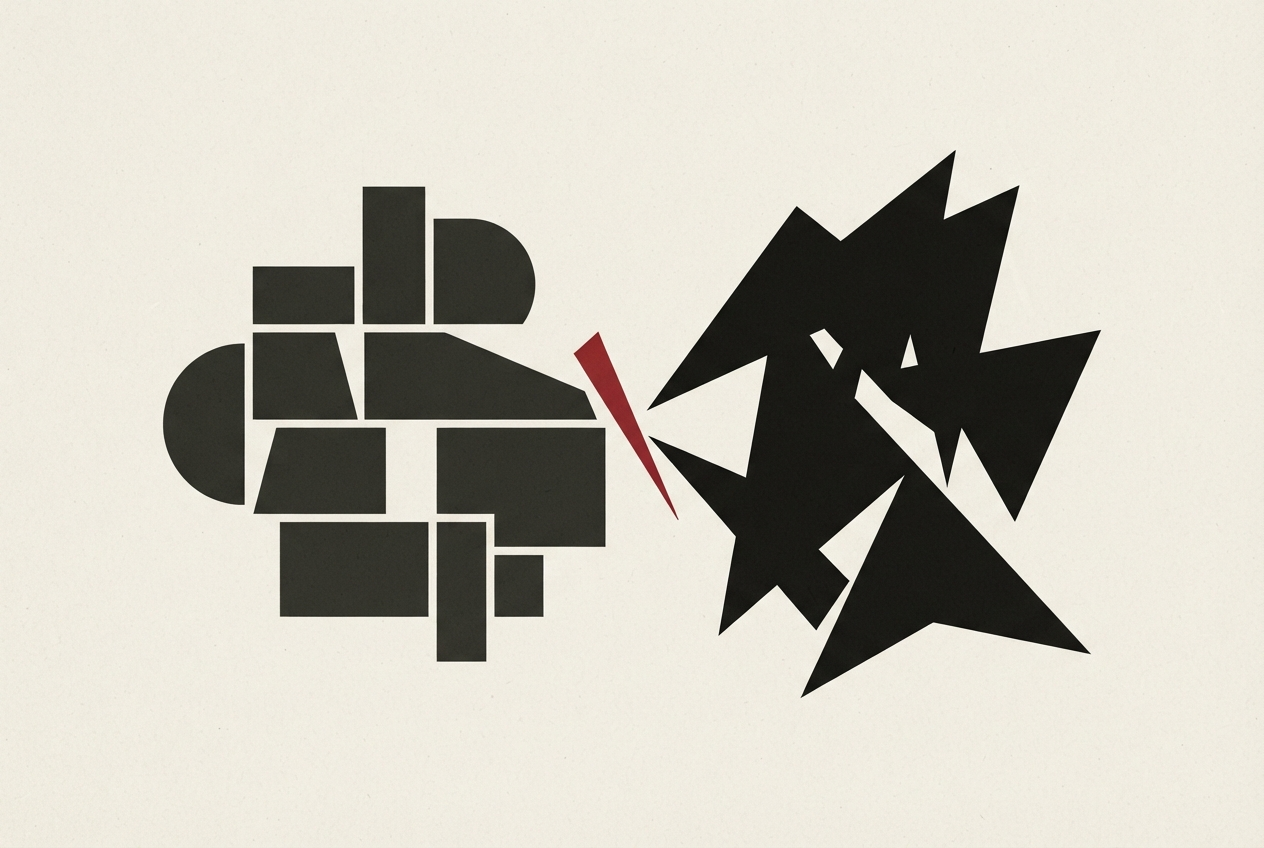Abstract editorial illustration