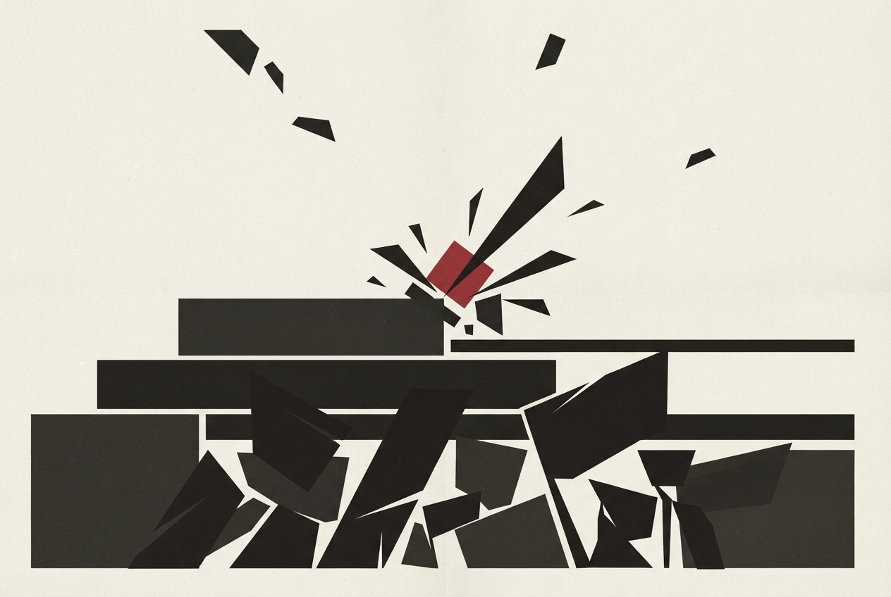 Abstract editorial illustration