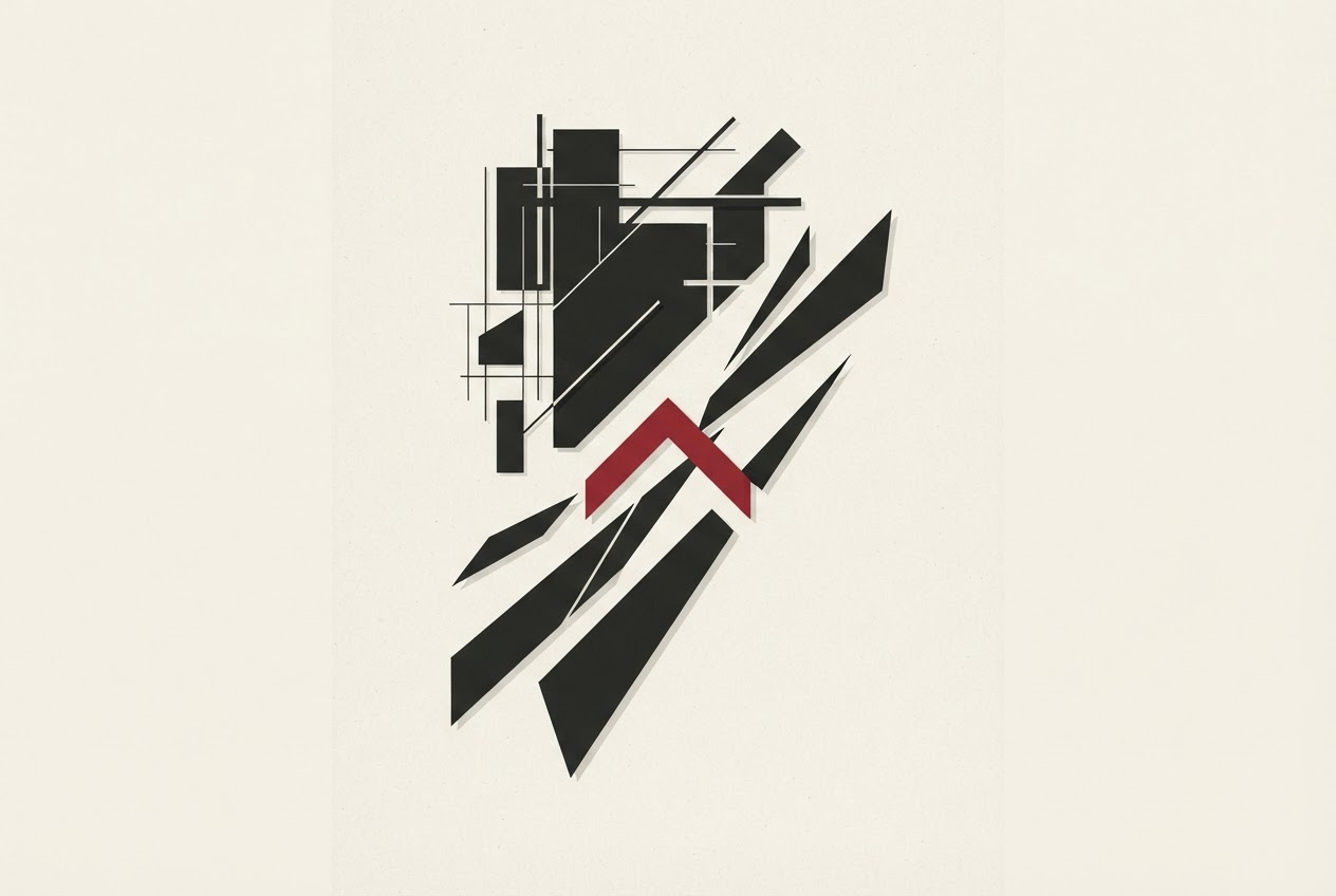 Abstract editorial illustration
