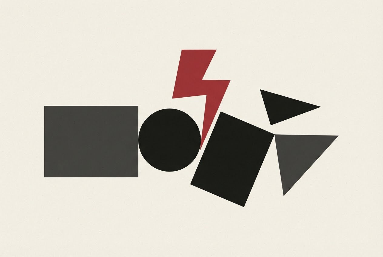 Abstract editorial illustration