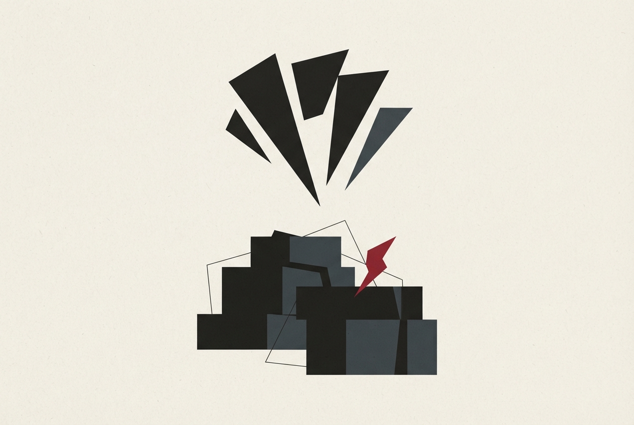 Abstract editorial illustration