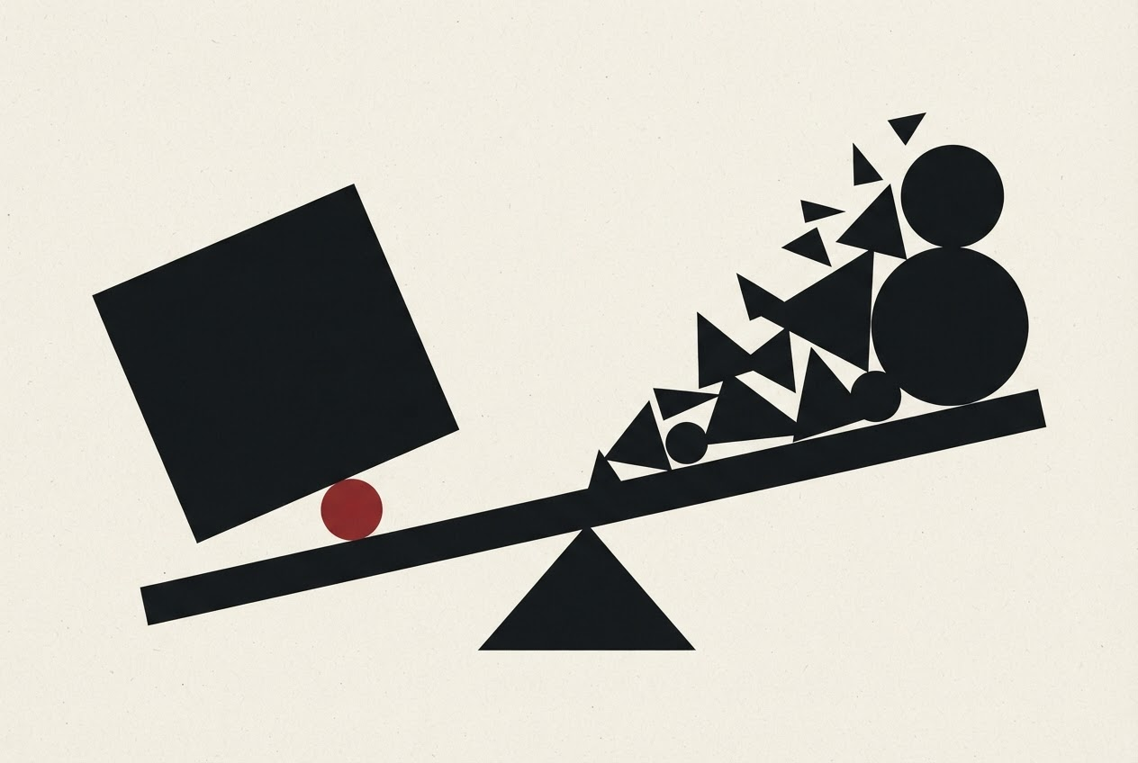 Abstract editorial illustration