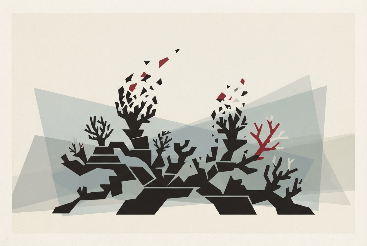 Abstract editorial illustration