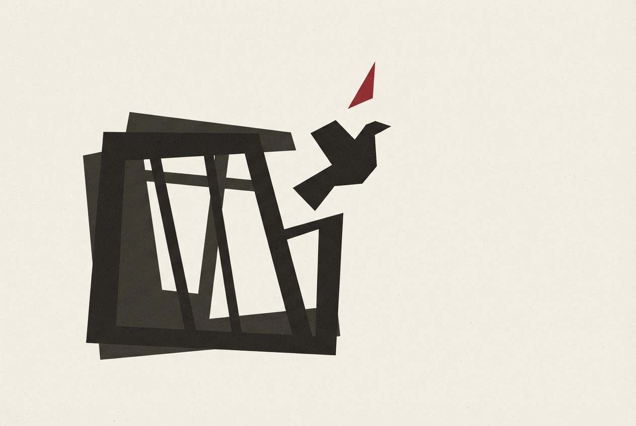 Abstract editorial illustration