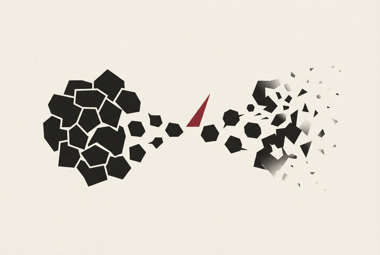 Abstract editorial illustration