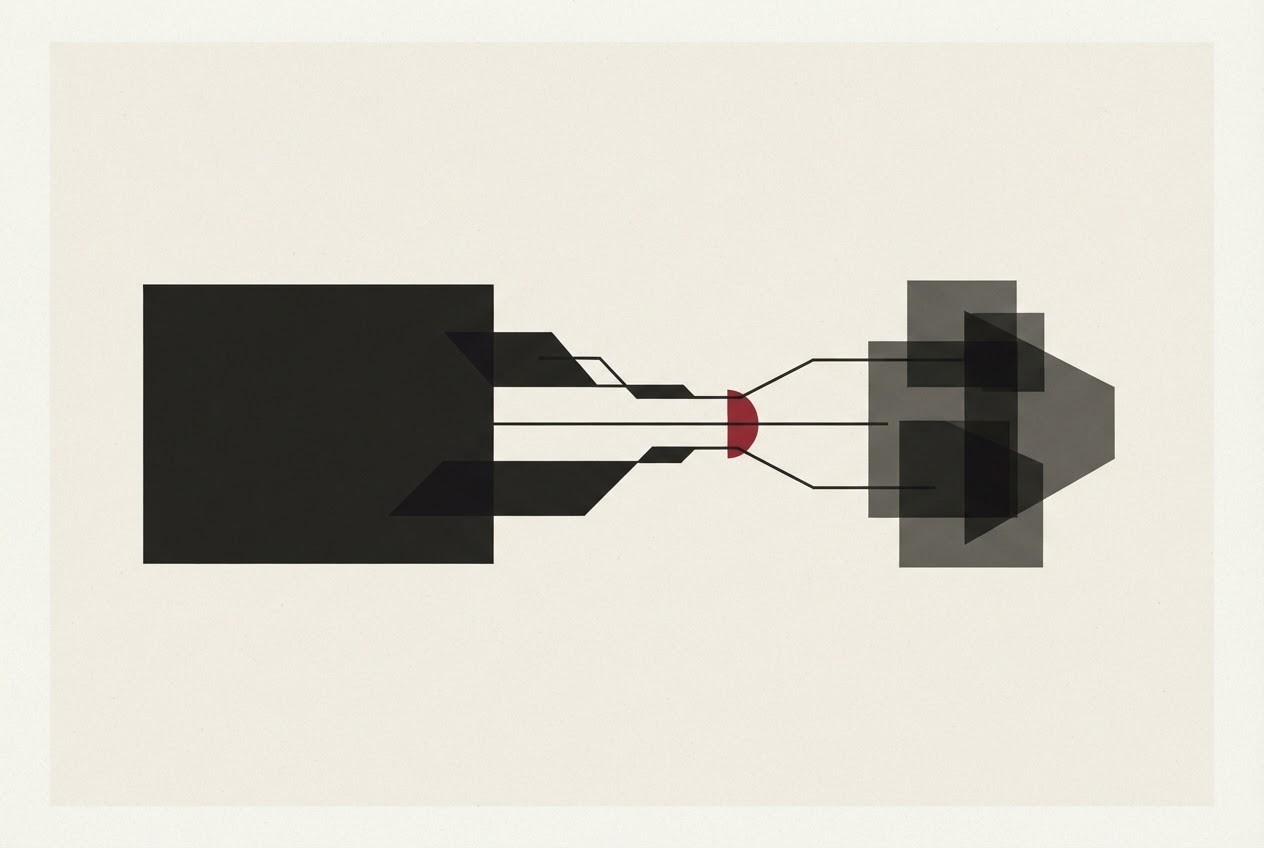 Abstract editorial illustration