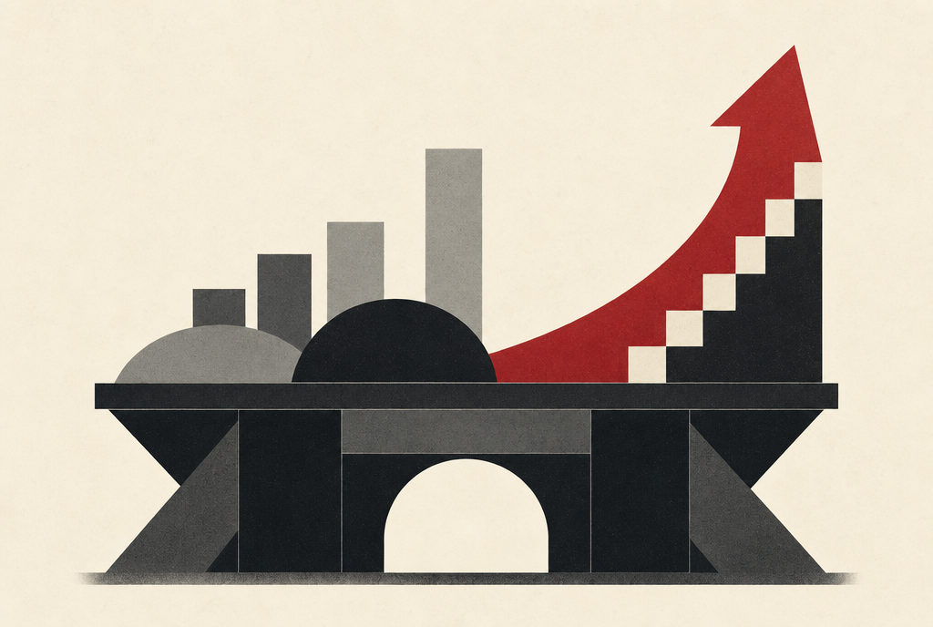 Abstract editorial illustration