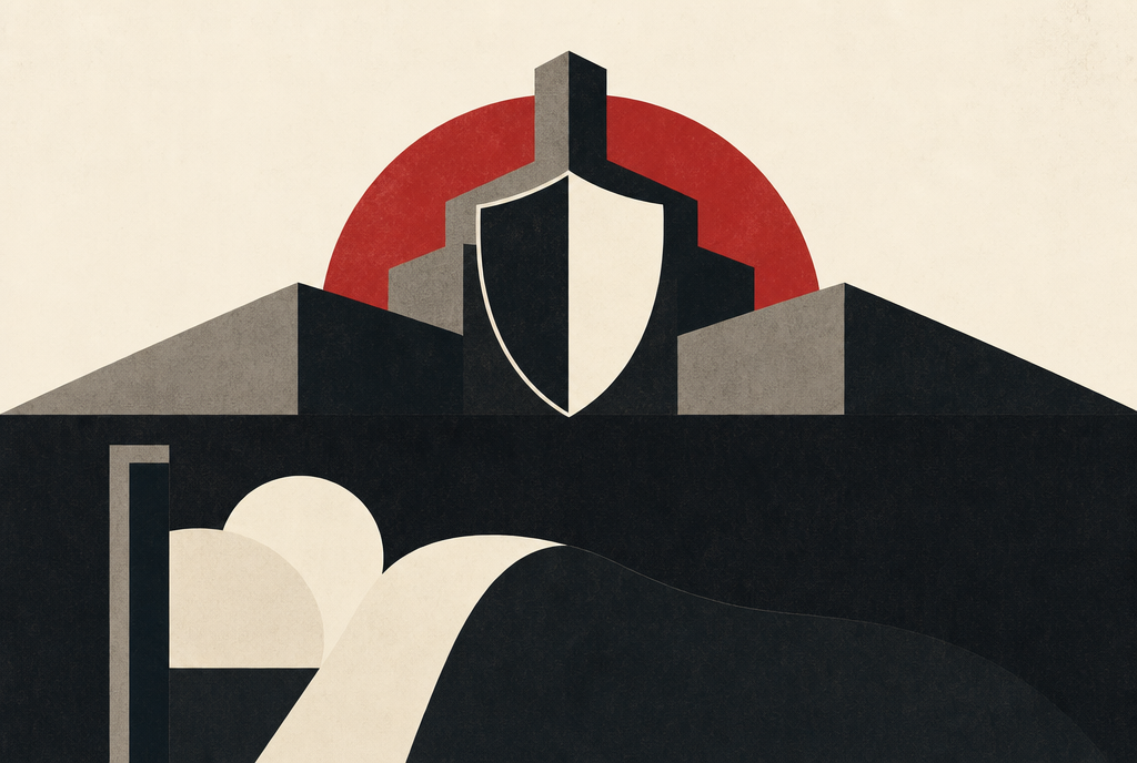 Abstract editorial illustration