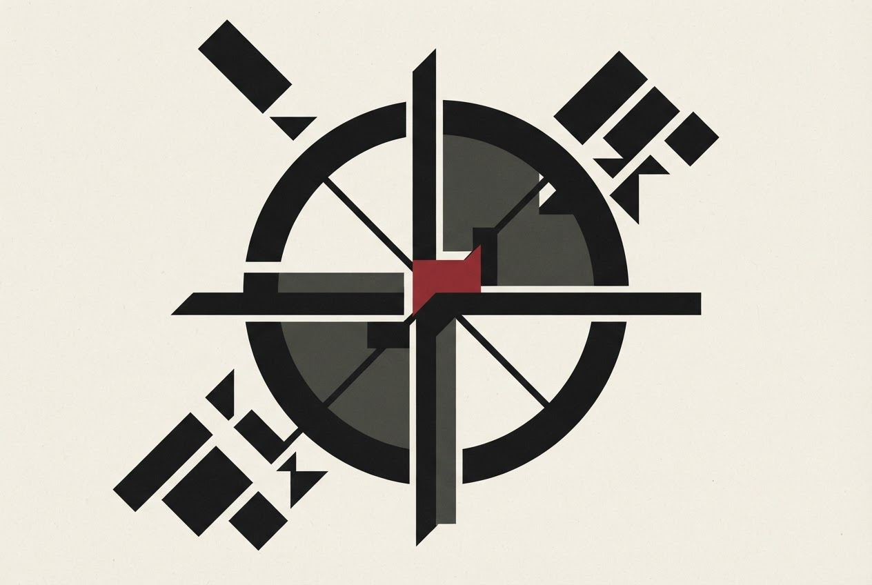 Abstract editorial illustration