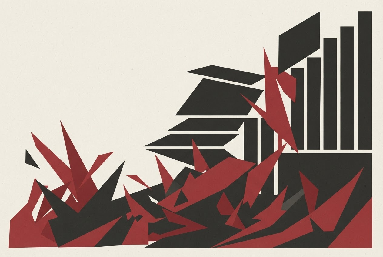 Abstract editorial illustration