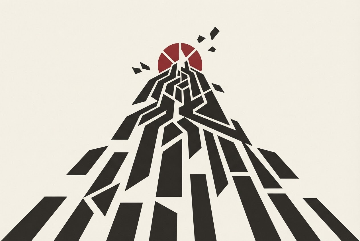 Abstract editorial illustration
