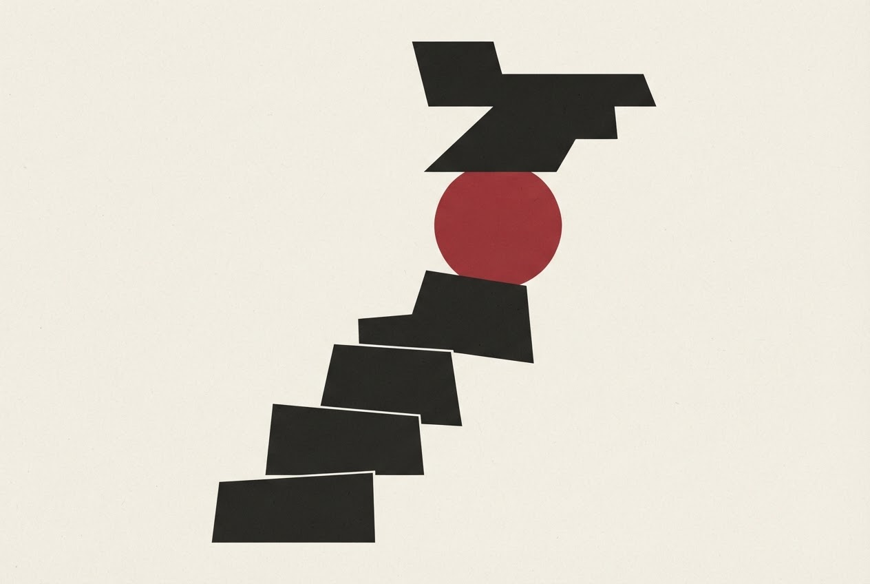 Abstract editorial illustration