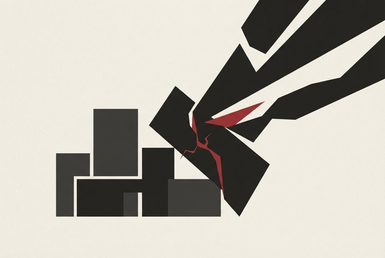 Abstract editorial illustration