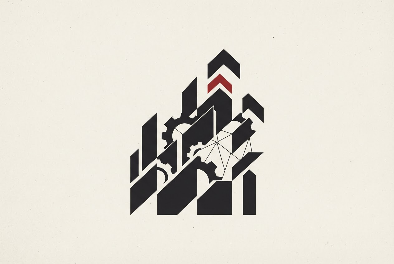 Abstract editorial illustration