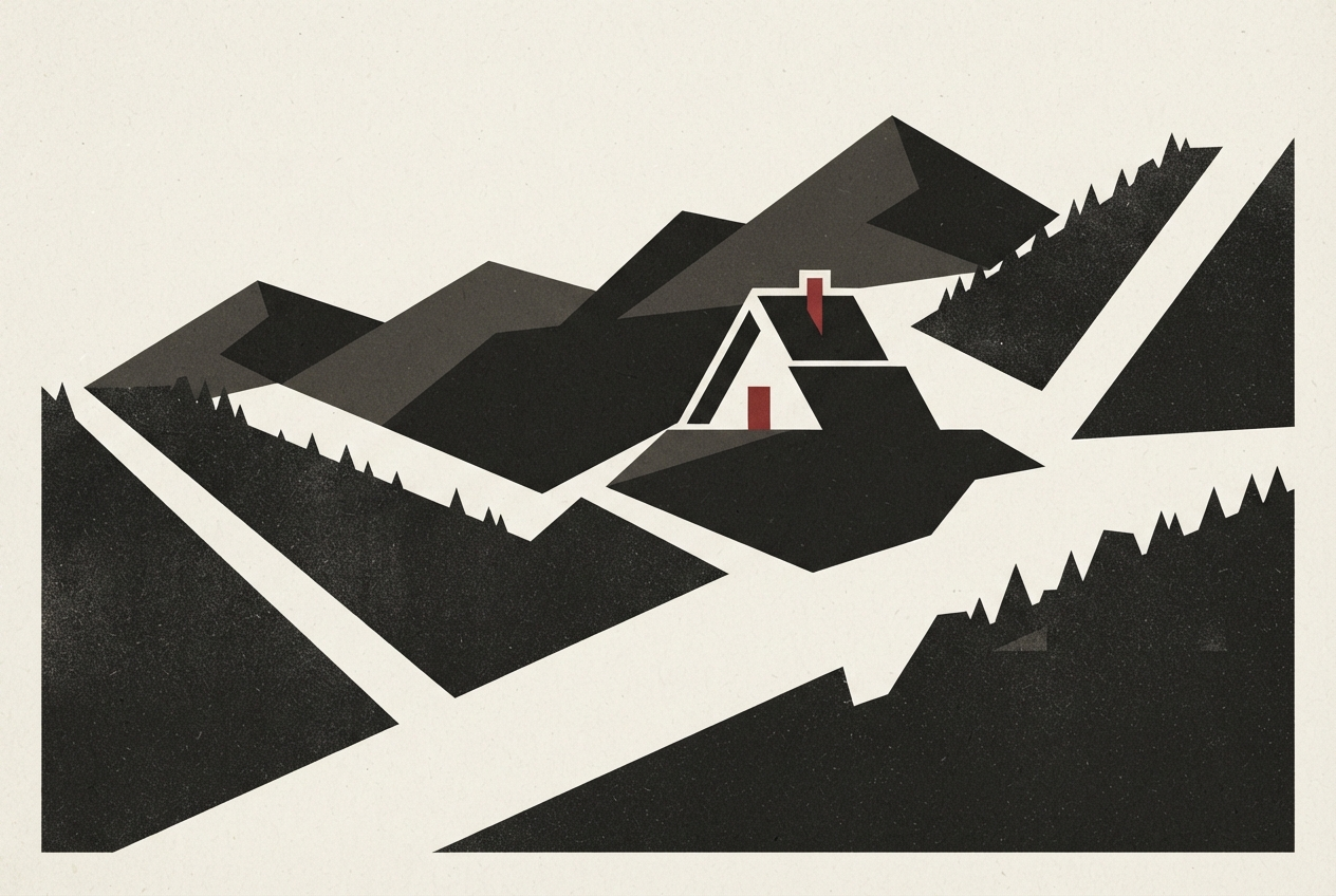 Abstract editorial illustration