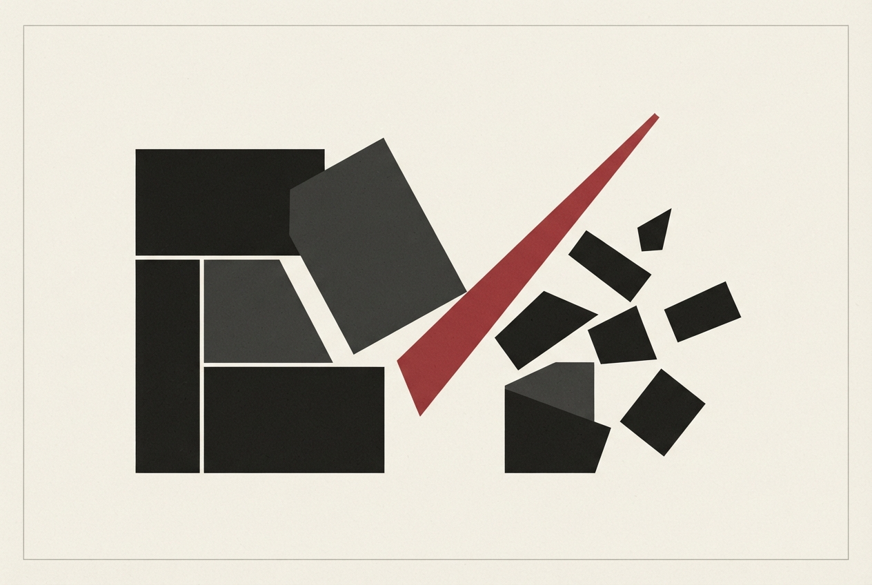 Abstract editorial illustration