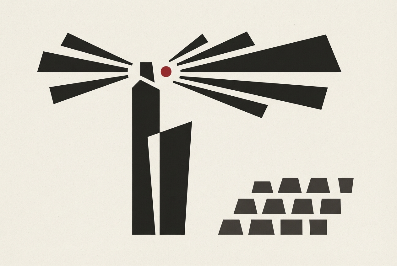 Abstract editorial illustration