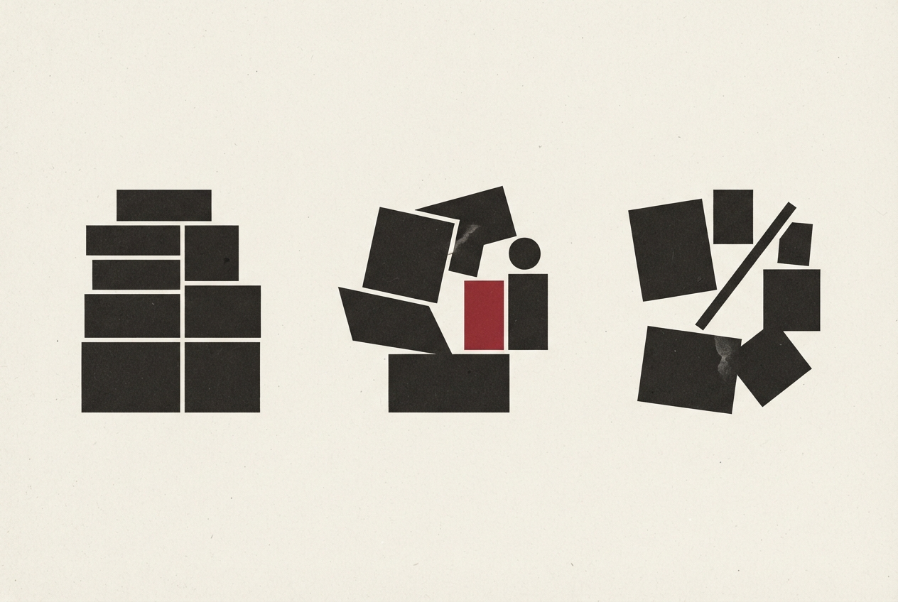 Abstract editorial illustration