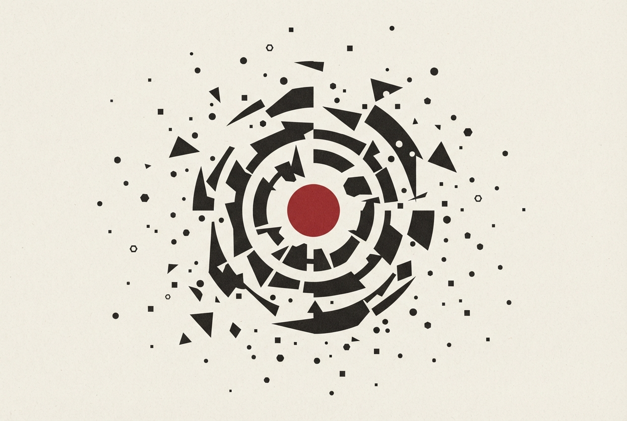 Abstract editorial illustration
