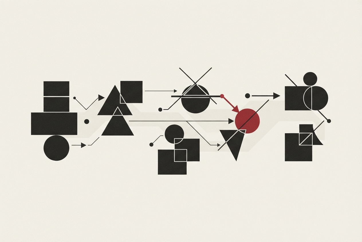 Abstract editorial illustration