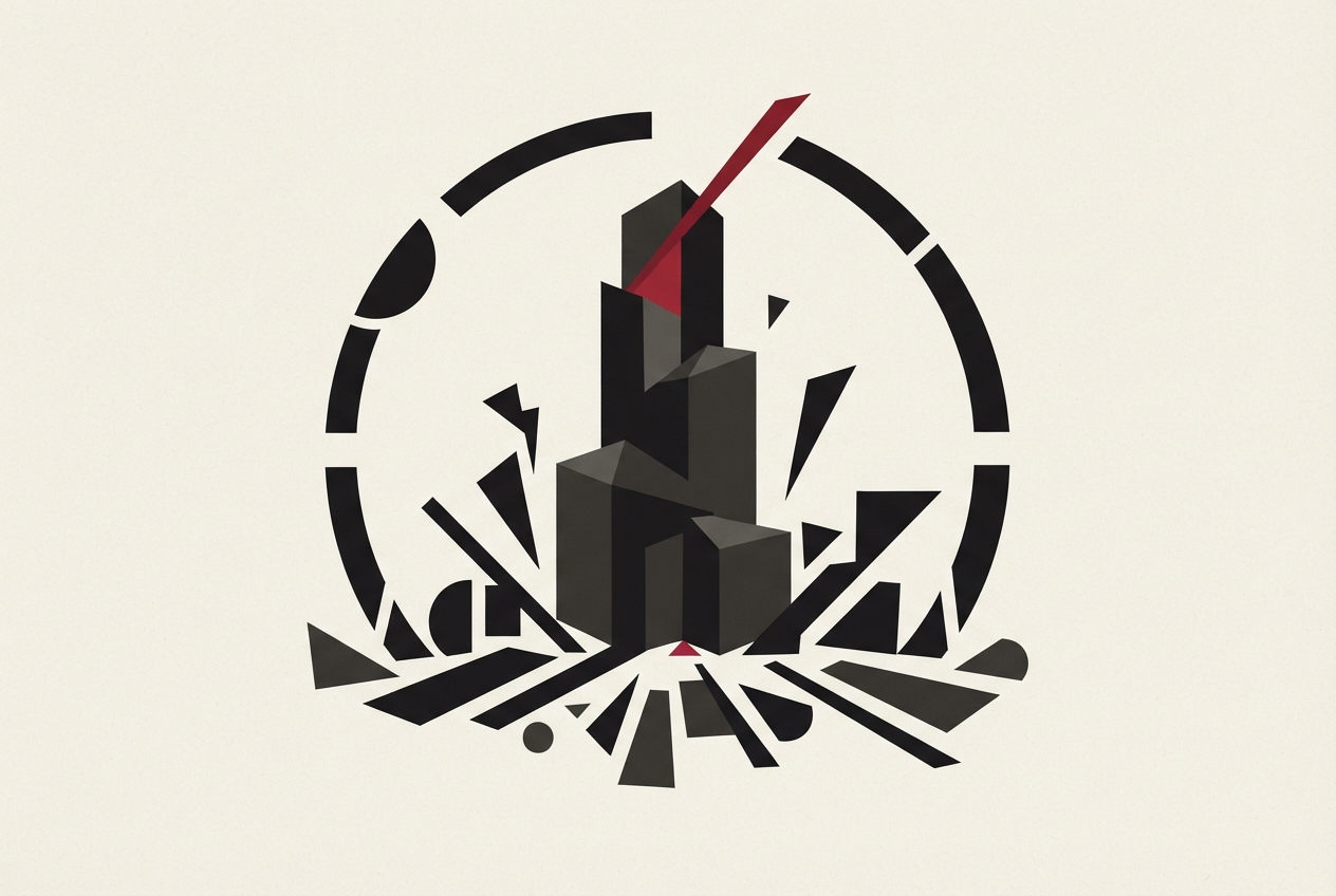 Abstract editorial illustration