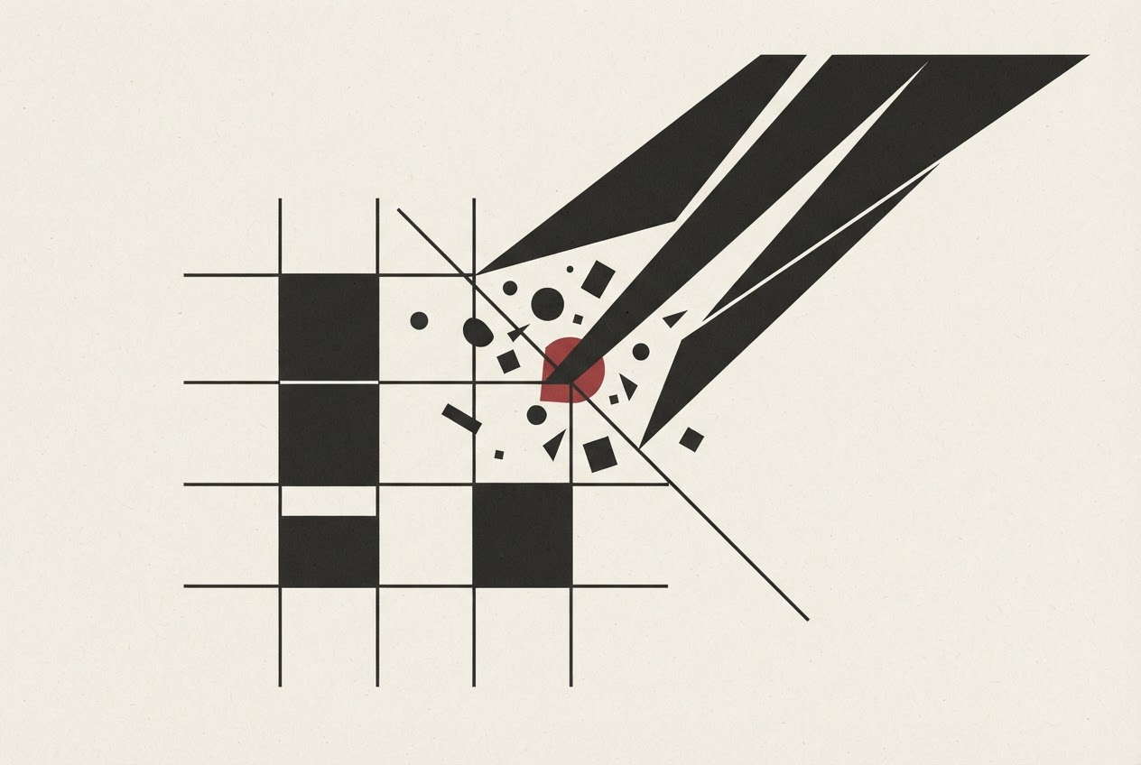 Abstract editorial illustration