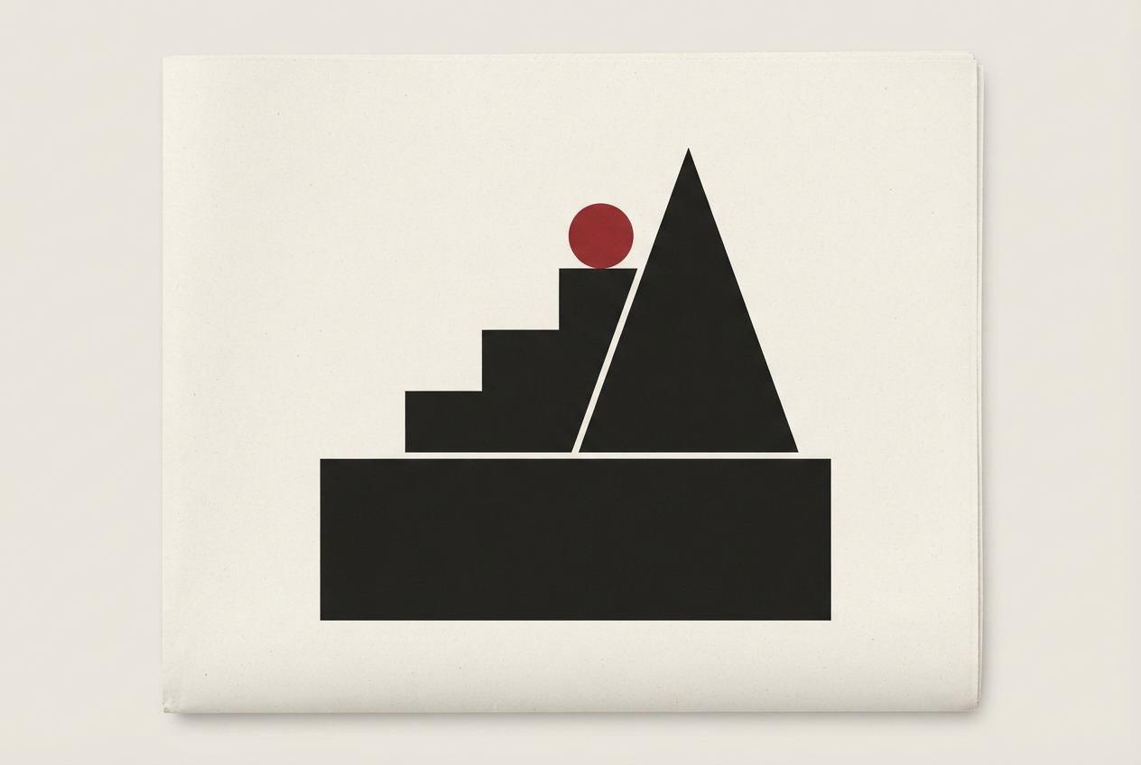 Abstract editorial illustration