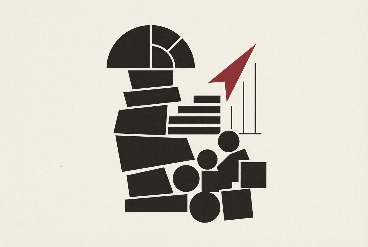 Abstract editorial illustration
