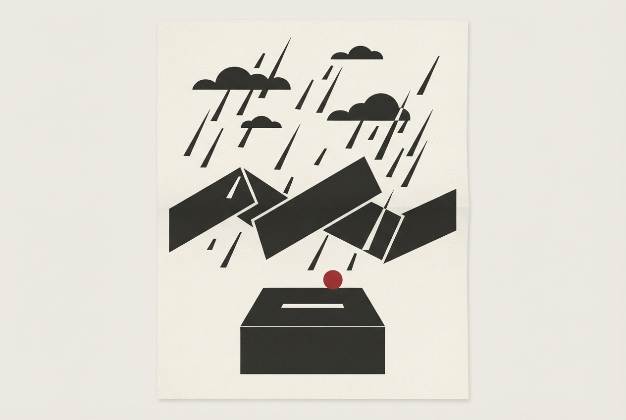 Abstract editorial illustration