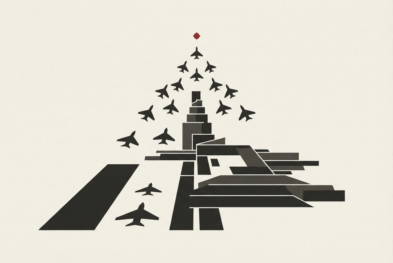 Abstract editorial illustration