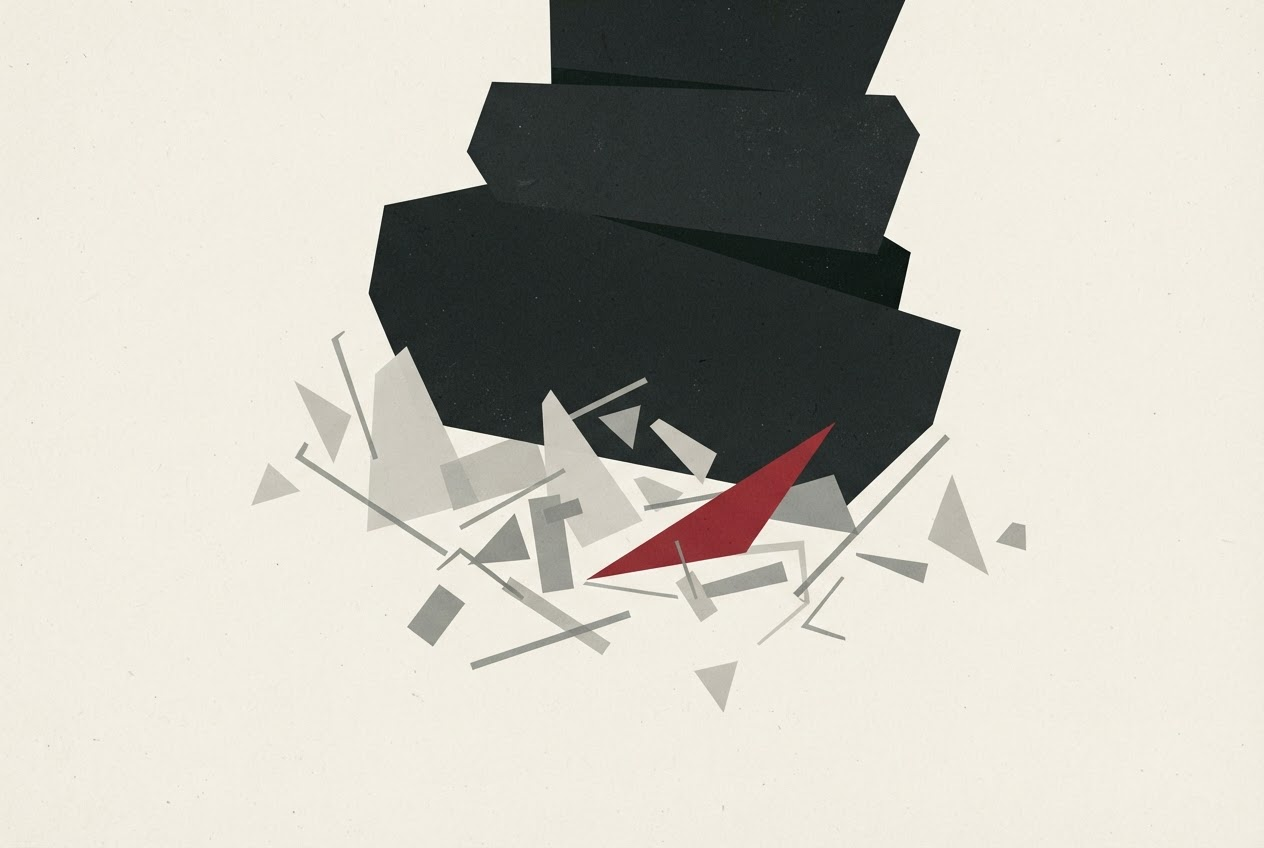 Abstract editorial illustration