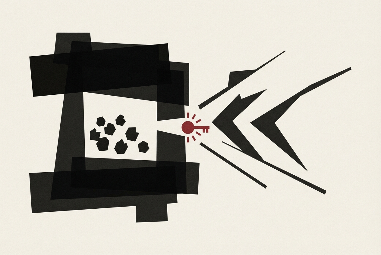 Abstract editorial illustration