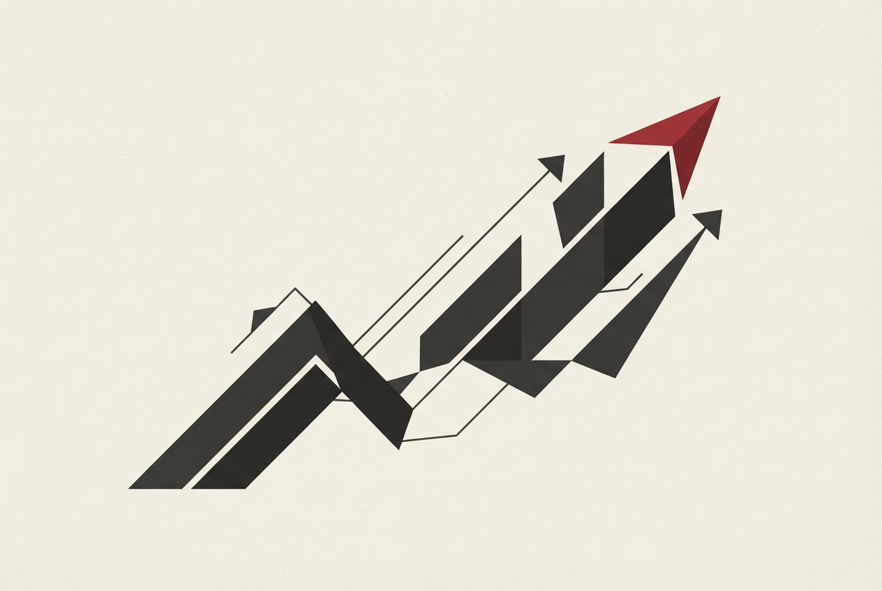 Abstract editorial illustration