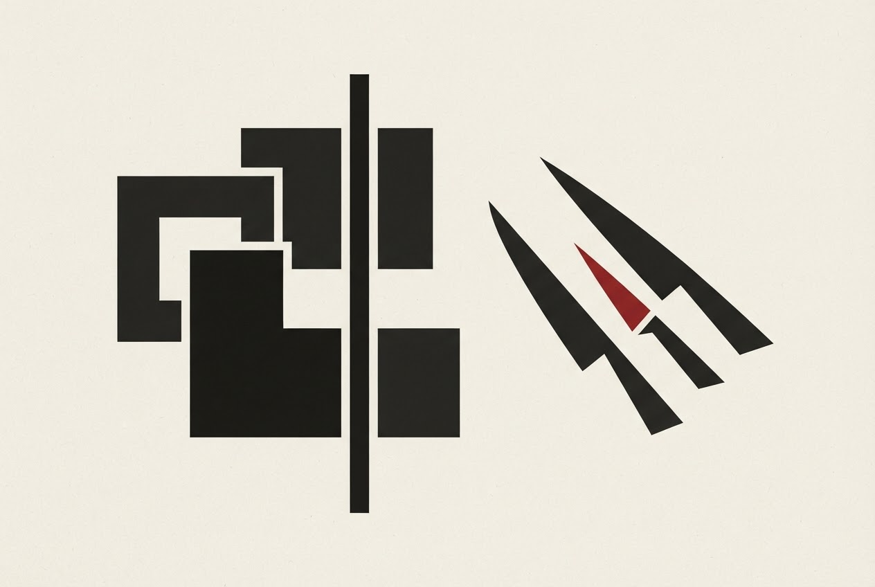 Abstract editorial illustration