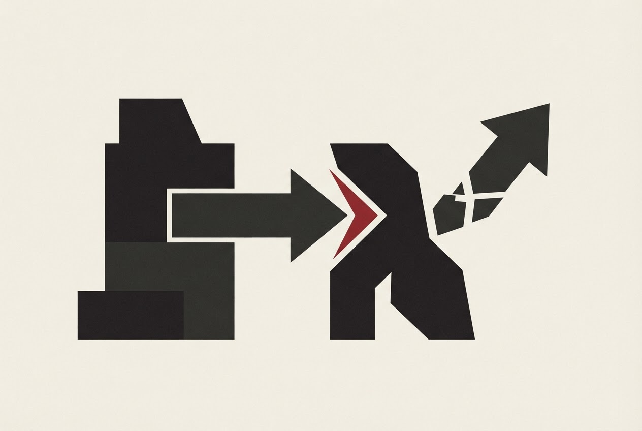 Abstract editorial illustration