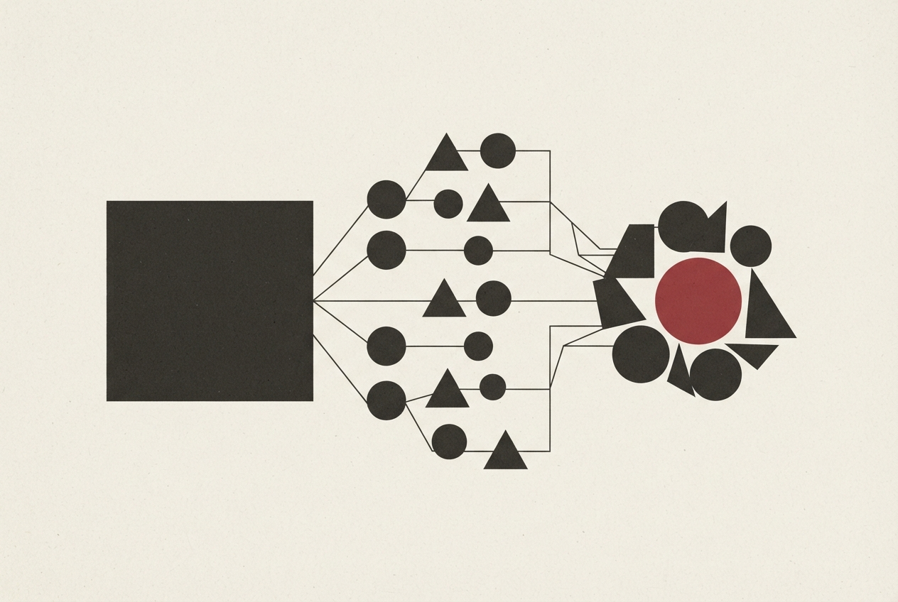 Abstract editorial illustration