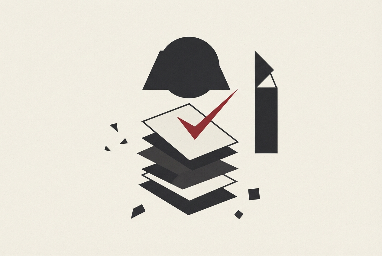 Abstract editorial illustration