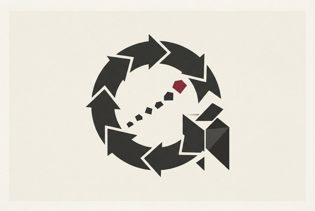 Abstract editorial illustration