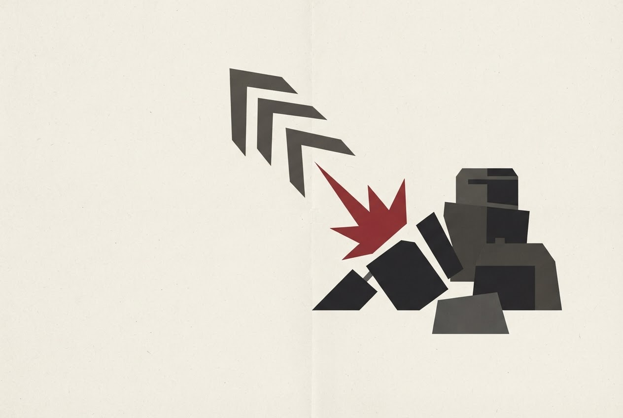 Abstract editorial illustration
