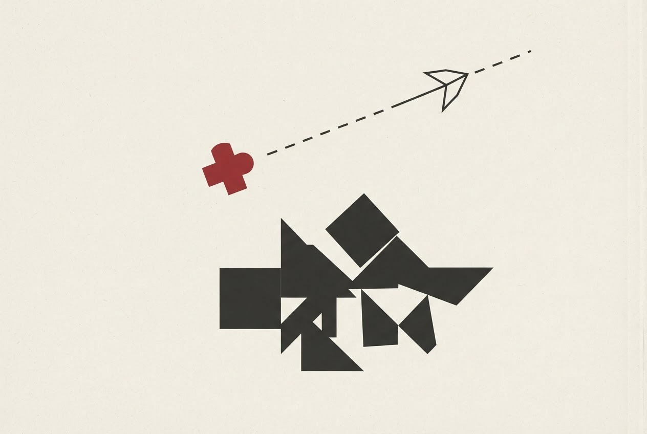 Abstract editorial illustration