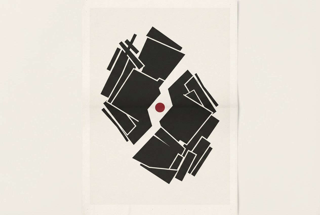 Abstract editorial illustration