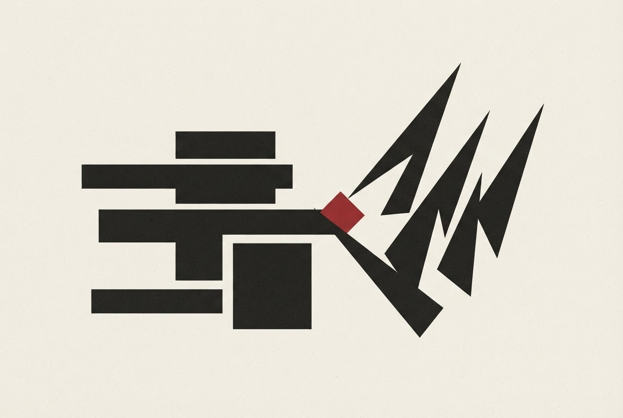 Abstract editorial illustration