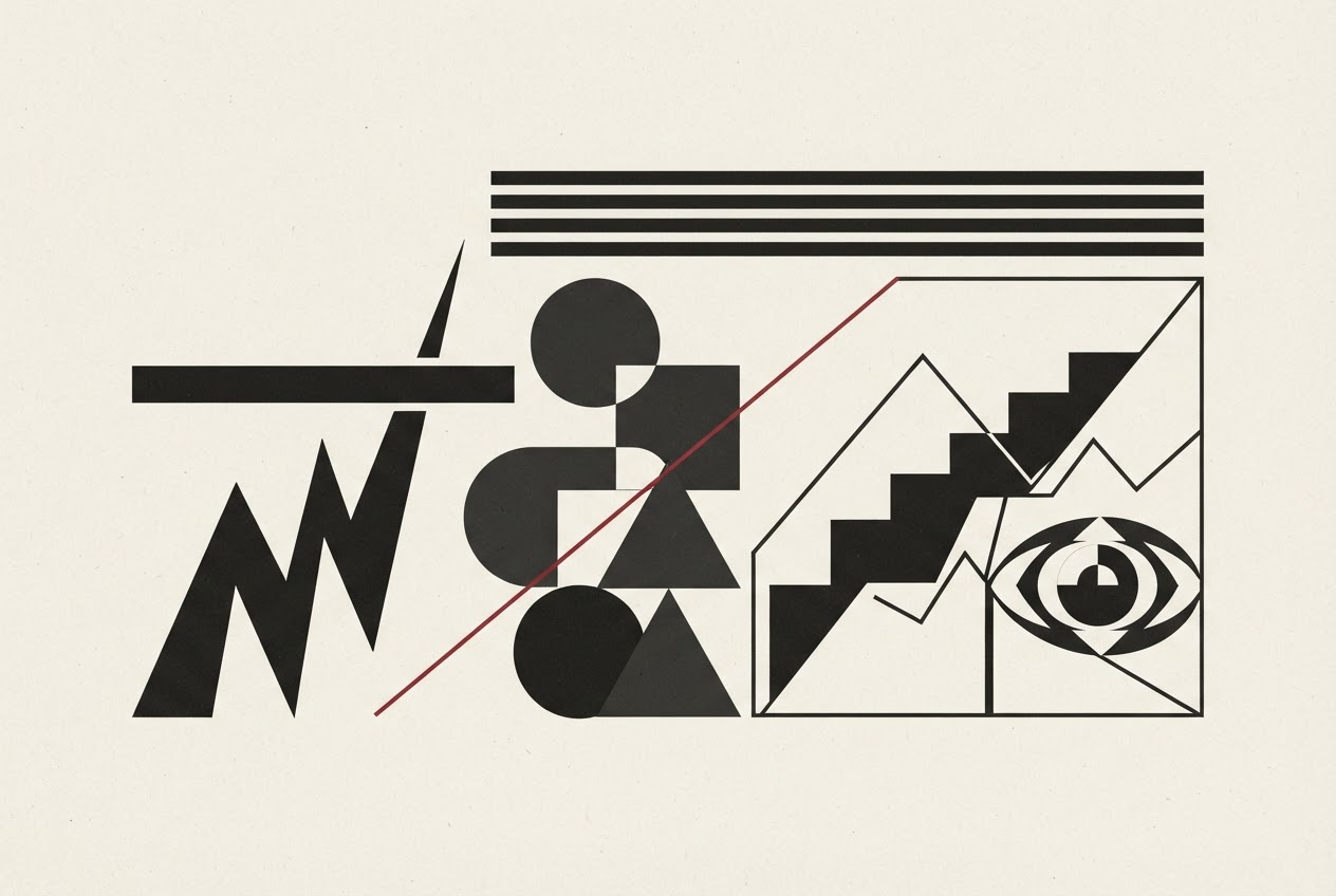 Abstract editorial illustration