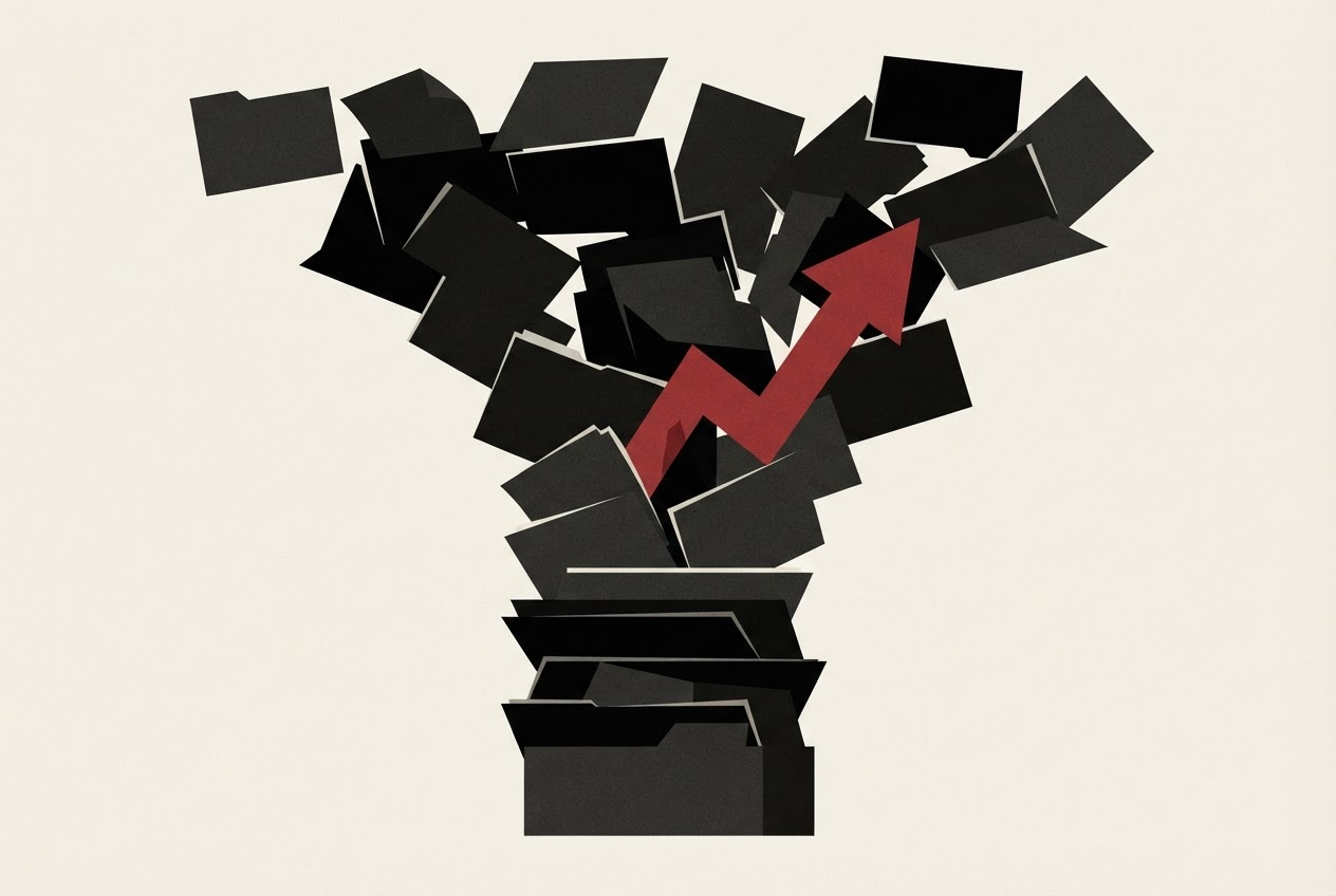 Abstract editorial illustration