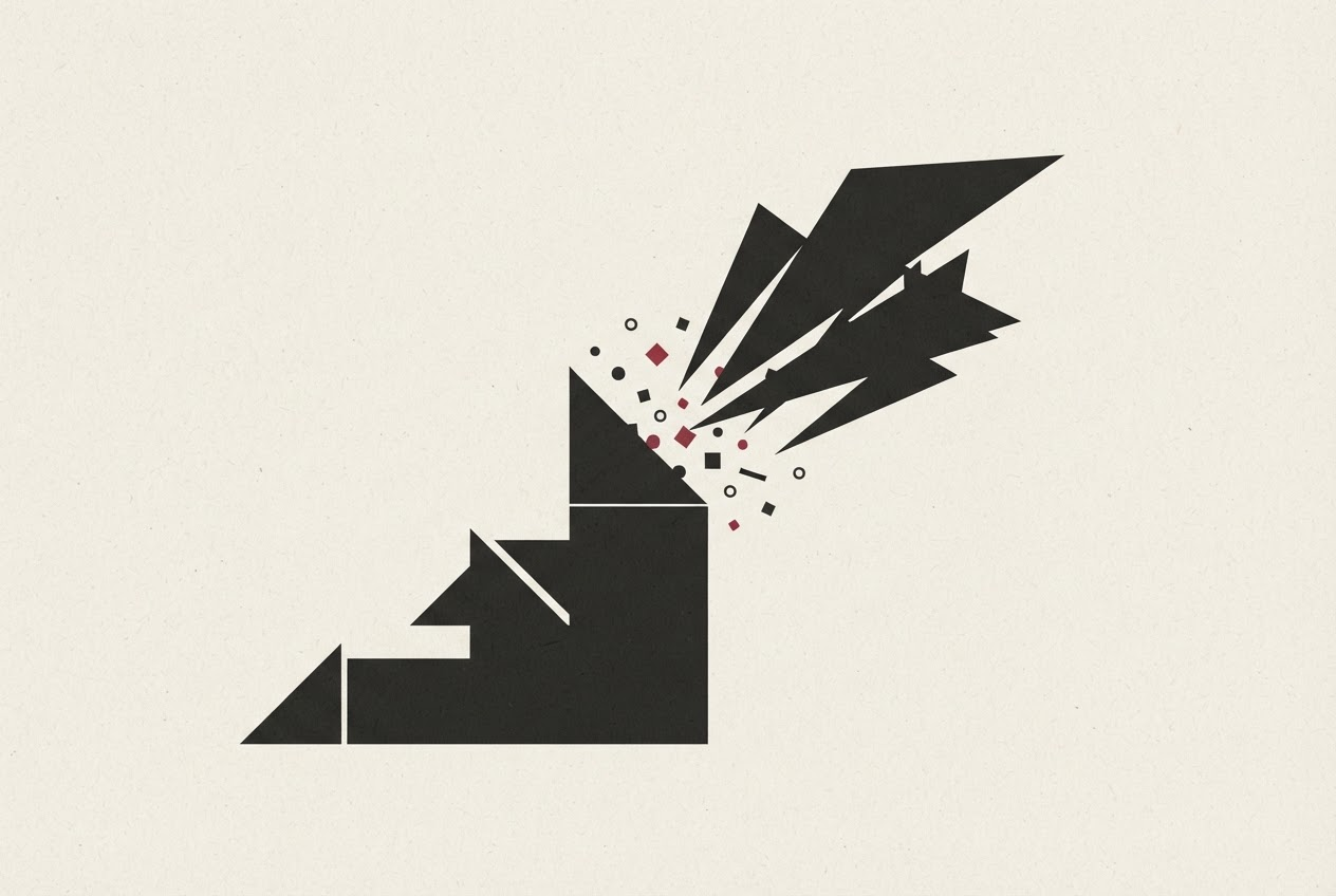 Abstract editorial illustration