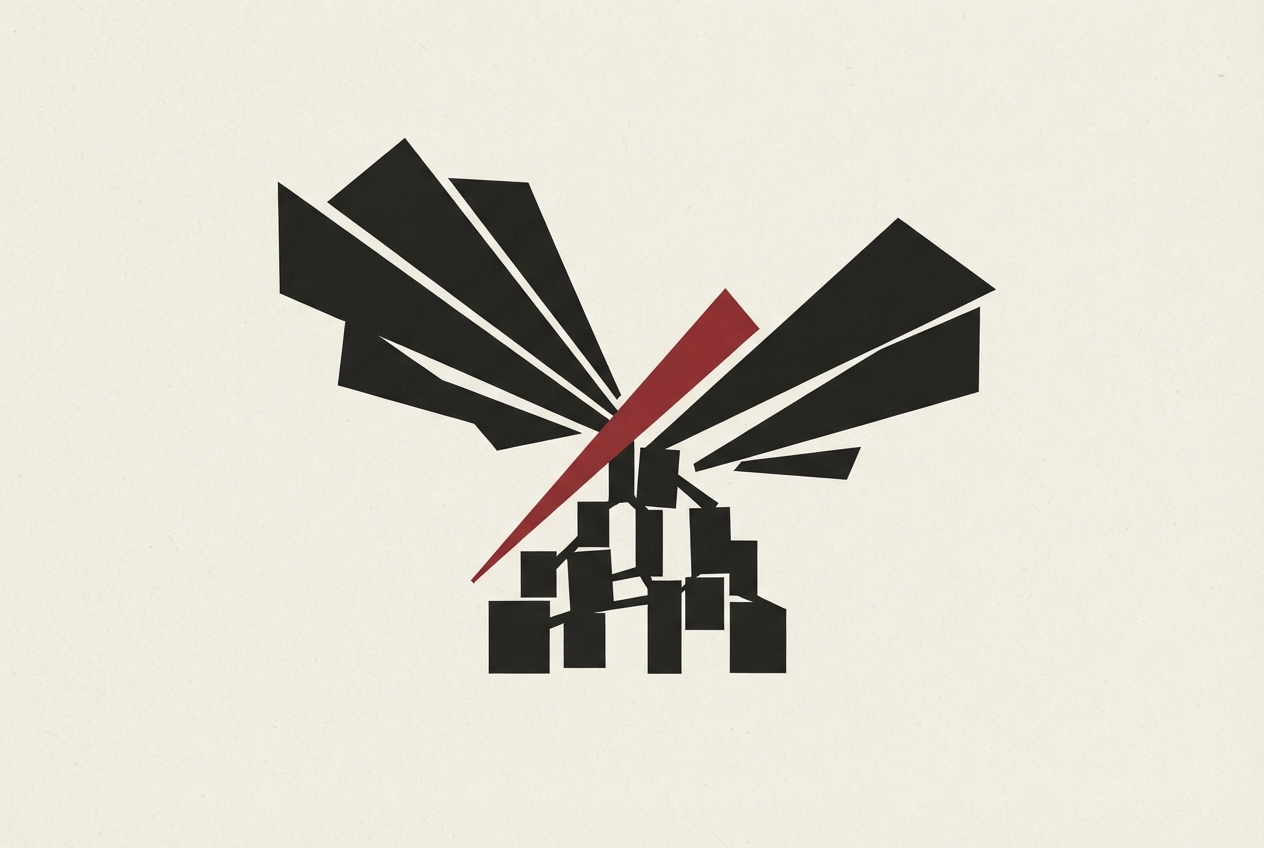 Abstract editorial illustration