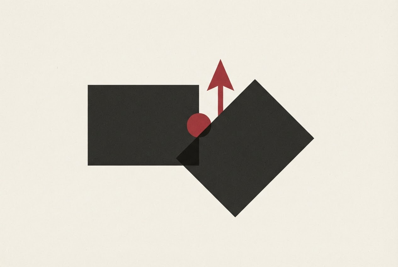 Abstract editorial illustration