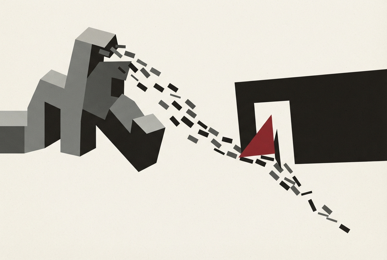 Abstract editorial illustration